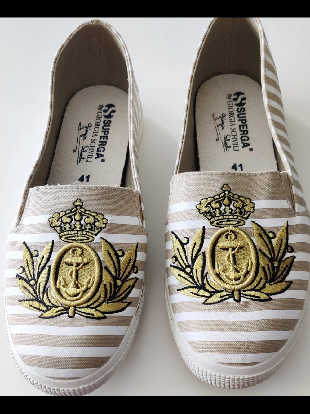 Superga By Georgia Schvili Mens 8 Womens 10.5 Flats Runner Style Shoes...Unisex